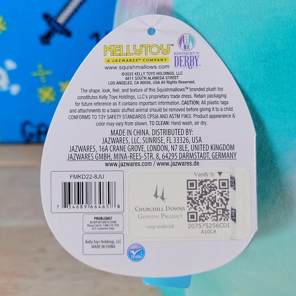 Squishmallow Julep the Horse 8" Kentucky Derby Churchill Downs Exclusive Plush - Picture 12 of 12